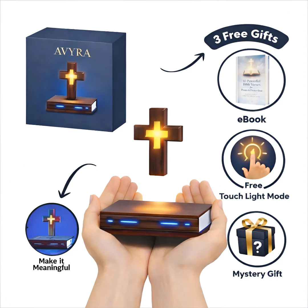 Floating Cross Bible